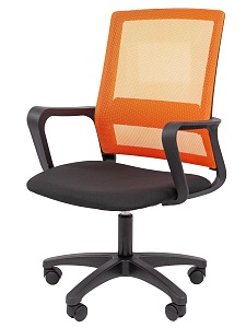 Офисное кресло CHAIRMAN 606 LT, ткань/сетка, оранжевый